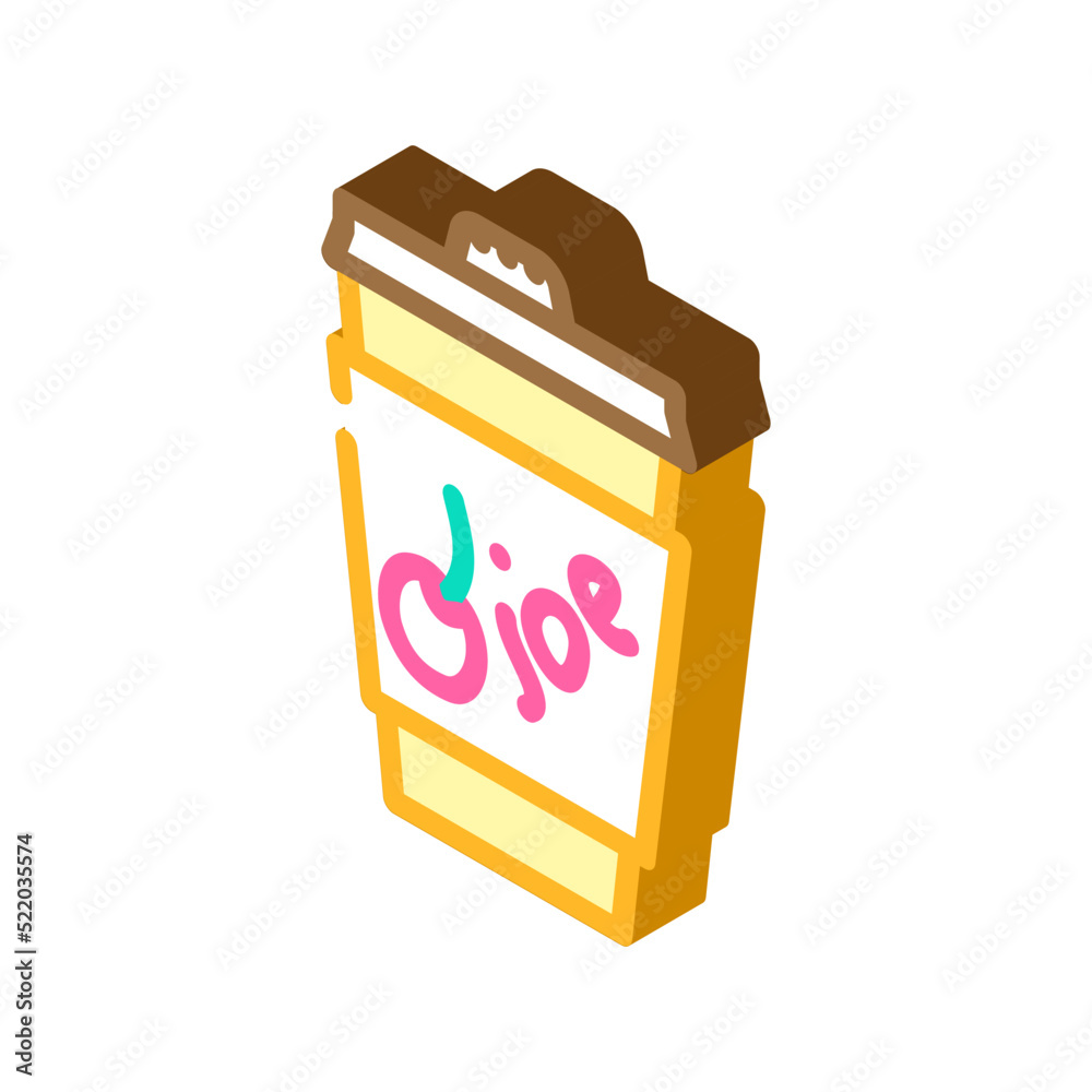 coffee cherry syrup isometric icon vector. coffee cherry syrup sign. isolated symbol illustration coffee cherry syrup isometric icon vector. coffee cherry syrup sign. isolated symbol illustration