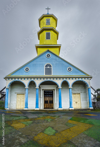 Iglesia de Nuestra señora del Rosario, Chonchi, Chiloé, Chile. photo
