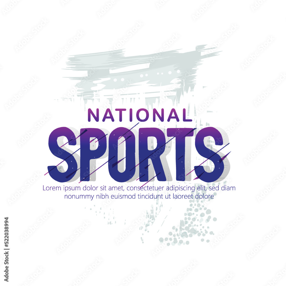 illustration of National Sports day,  which is celebrated on the birth anniversary of Major Dhyan Chand and Indian flag on Hockey stick and ball