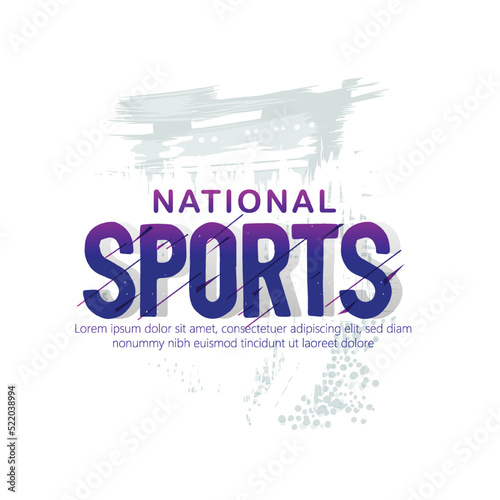 illustration of National Sports day,  which is celebrated on the birth anniversary of Major Dhyan Chand and Indian flag on Hockey stick and ball photo