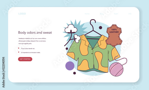 Natural fabrics clothes, organic fibers and materials. Cotton, wool and leather