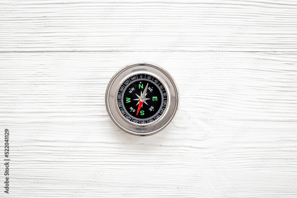 Compass close up. Business navigates recovery concept Compass close up. Business navigates recovery concept