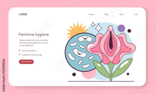 Women's health concept. Female intimate hygiene and reproductive