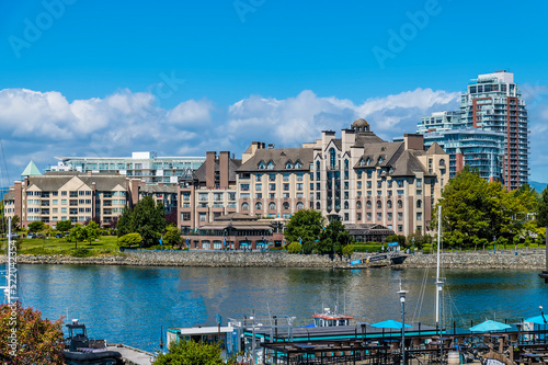 A view across the upper harbour in Victoria British Colombia, Canada in summertime