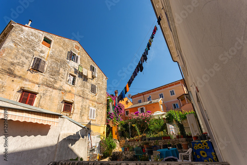 architecture of  Malj Losinj town, Croatia. photo