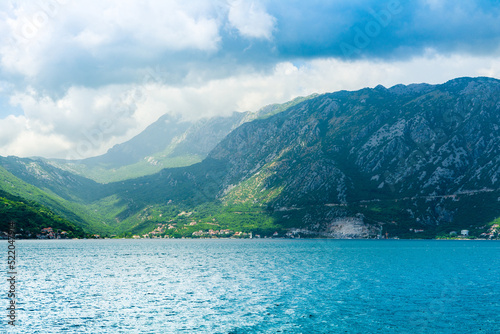 Beautiful summer landscape of the Bay of Kotor coastline - Boka Bay © Myroslava