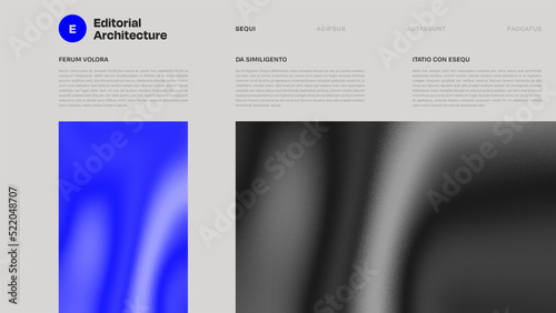 Contemporary, Minimal Editorial Landing Page Website Template