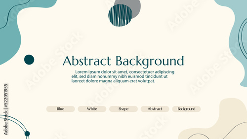 Vector flat abstract doodle background
