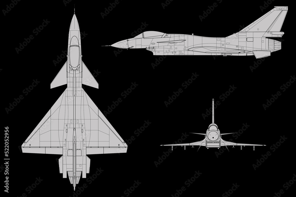 Fotografie Avión de combate, caza monomotor
