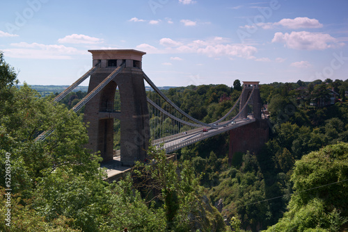Fototapeta Naklejka Na Ścianę i Meble -  most bristol suspension bridge niebo chmury lato