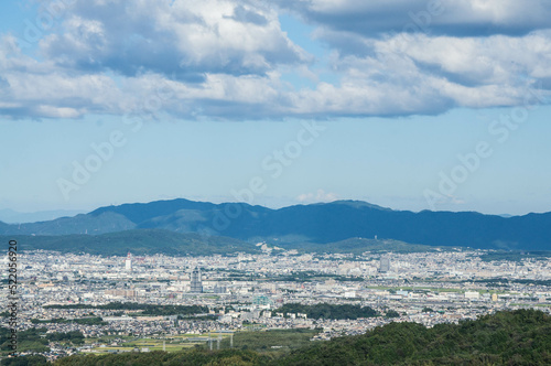 京都 善峯寺の山頂から見下ろす絶景