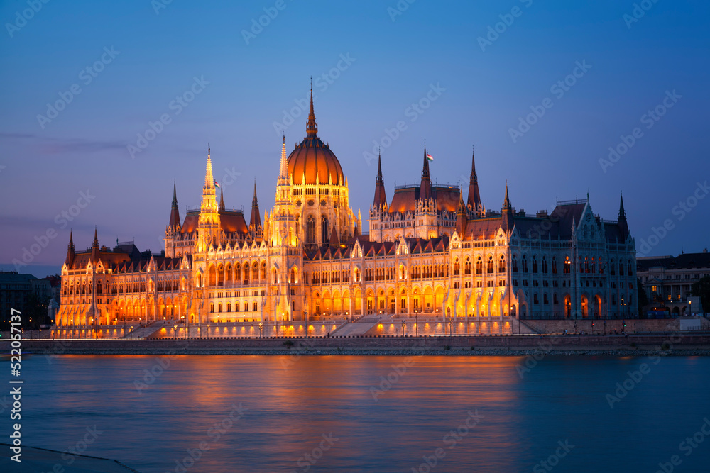 Parliament of Budapest at night, Hungary