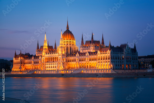 Parliament of Budapest at night, Hungary