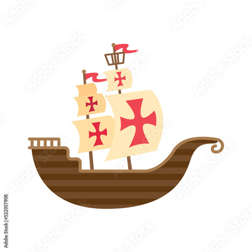 antique columbus caravel