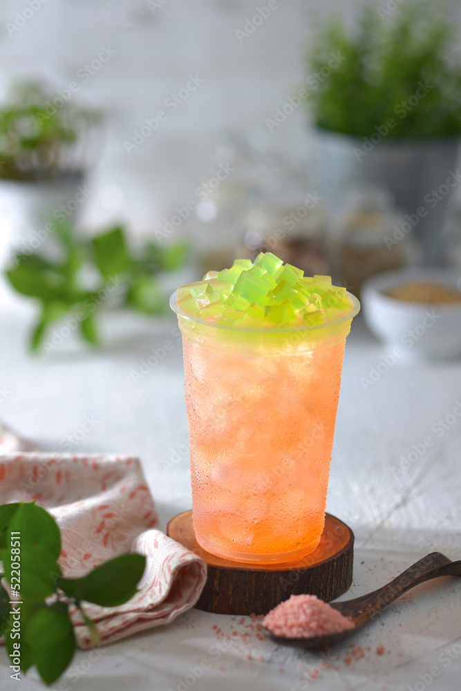 Ice Fruits Yogurt Tea Traditional Drinks of Asia Ice Fruits Yogurt Tea Traditional Drinks of Asia