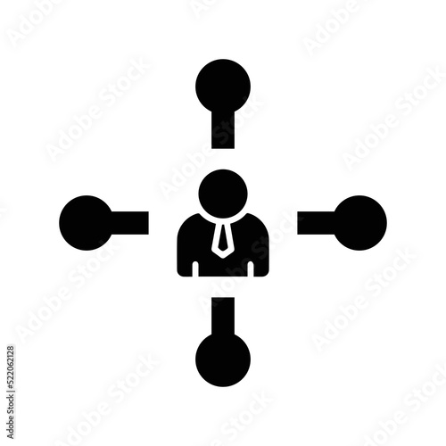 Actualities, circumstance icon. Black vector graphics.