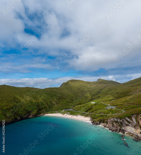 picturesque Keem Bay and beach on Achill Island in County Mayo in western Ireland