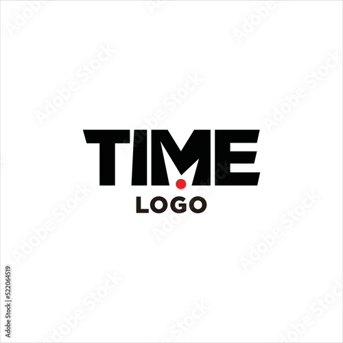logo design and illustration logo for initial time