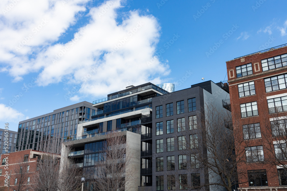 Modern Residential Buildings in the West Loop of Chicago Modern Residential Buildings in the West Loop of Chicago