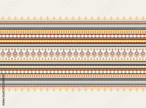 Geometric ethnic oriental pattern background. Design for texture, wrapping, clothing, batik, fabric, wallpaper and background. Pattern embroidery design.