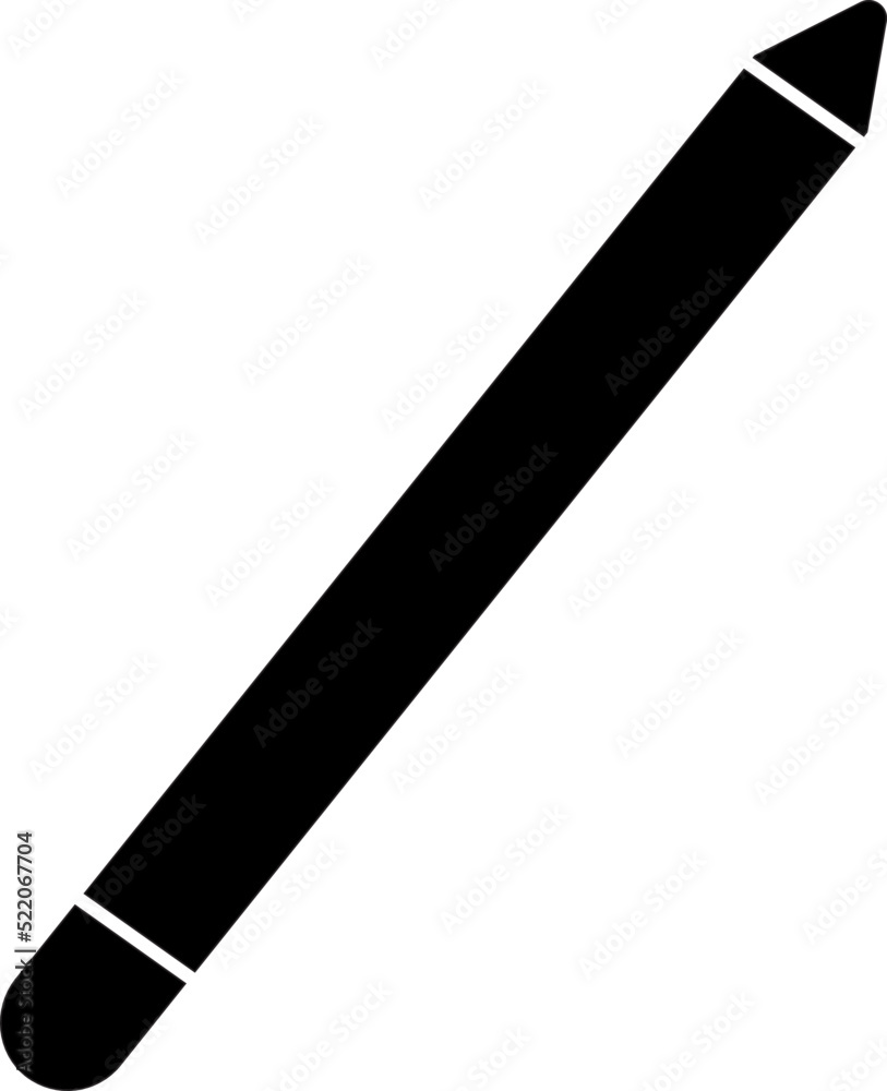 black pencil isolated on white black pencil isolated on white