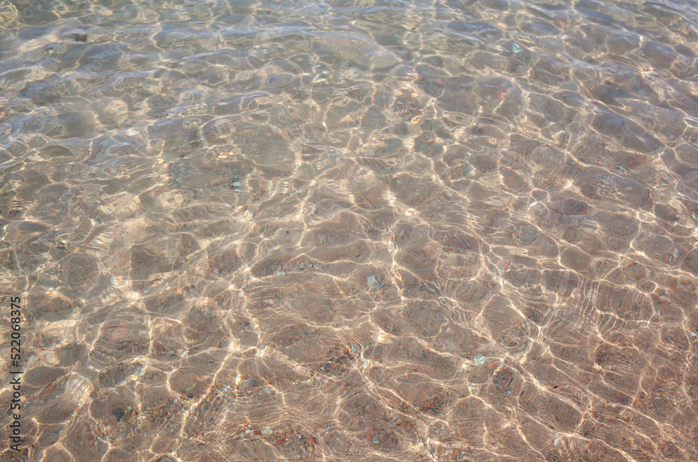 Seascape of clear water on the sea. Clear water on the ocean, sea or lake. Water ripples in the sun. Seascape of clear water on the sea. Clear water on the ocean, sea or lake. Water ripples in the sun.
