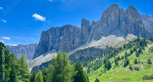The beautiful scenery around the Dolomites in Italy © bleung