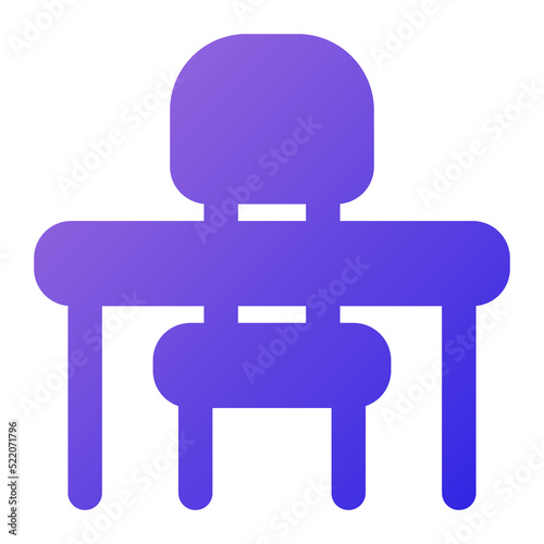 desk icon gradient style