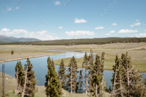 The Yellowstone River in Hayden Valley photo