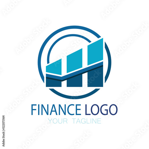 Business finance and Marketing logo Vector illustration template icon design Financial accounting logo with modern vector concept