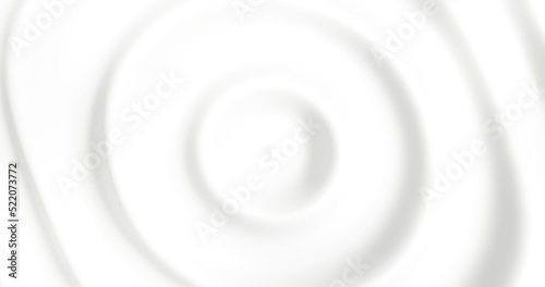 Abstract white background wavy surface 3d render