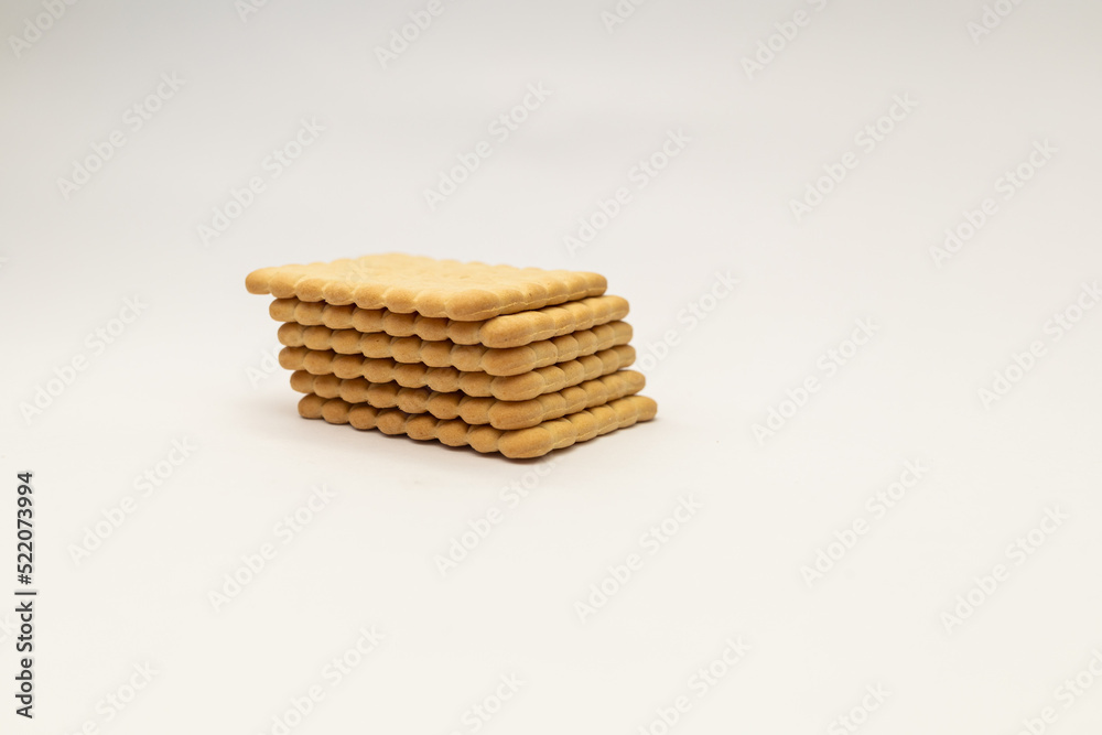 Galette cookies on a white background Galette cookies on a white background