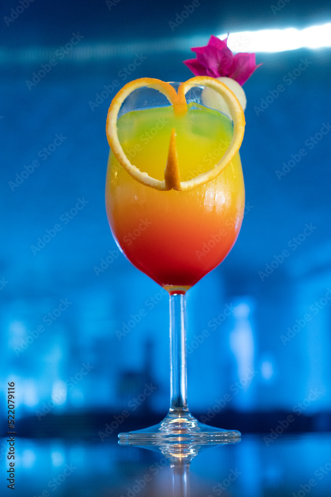 Obraz premium colorful cocktails. Drinks for lunch.