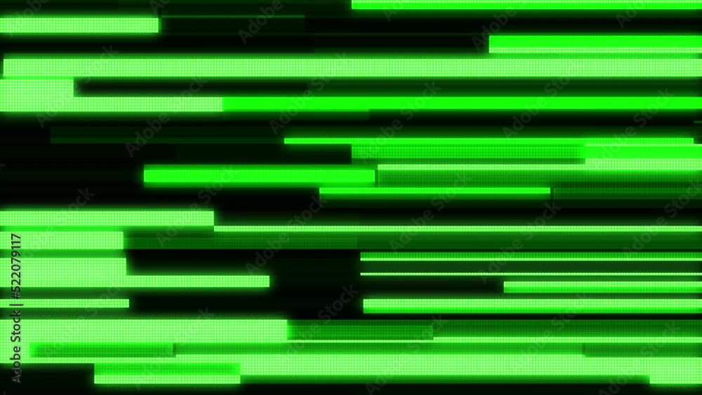 Abstract animation of green speed horizontal lines. Abstract animation of green speed horizontal lines.