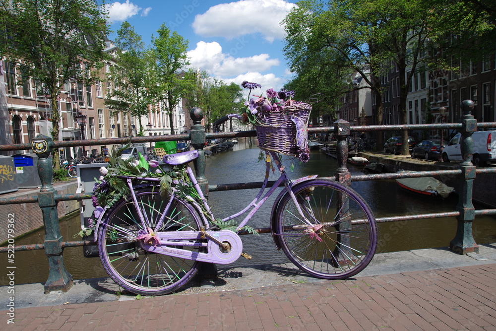Fahrräder in Amsterdam, Niederlande - Holland