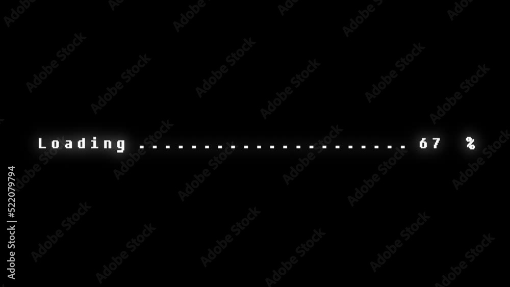 Retro video game LOADING screen. Loading progress in command line style. Retro 8 bit pixel game launch screen. Retro video game LOADING screen. Loading progress in command line style. Retro 8 bit pixel game launch screen.