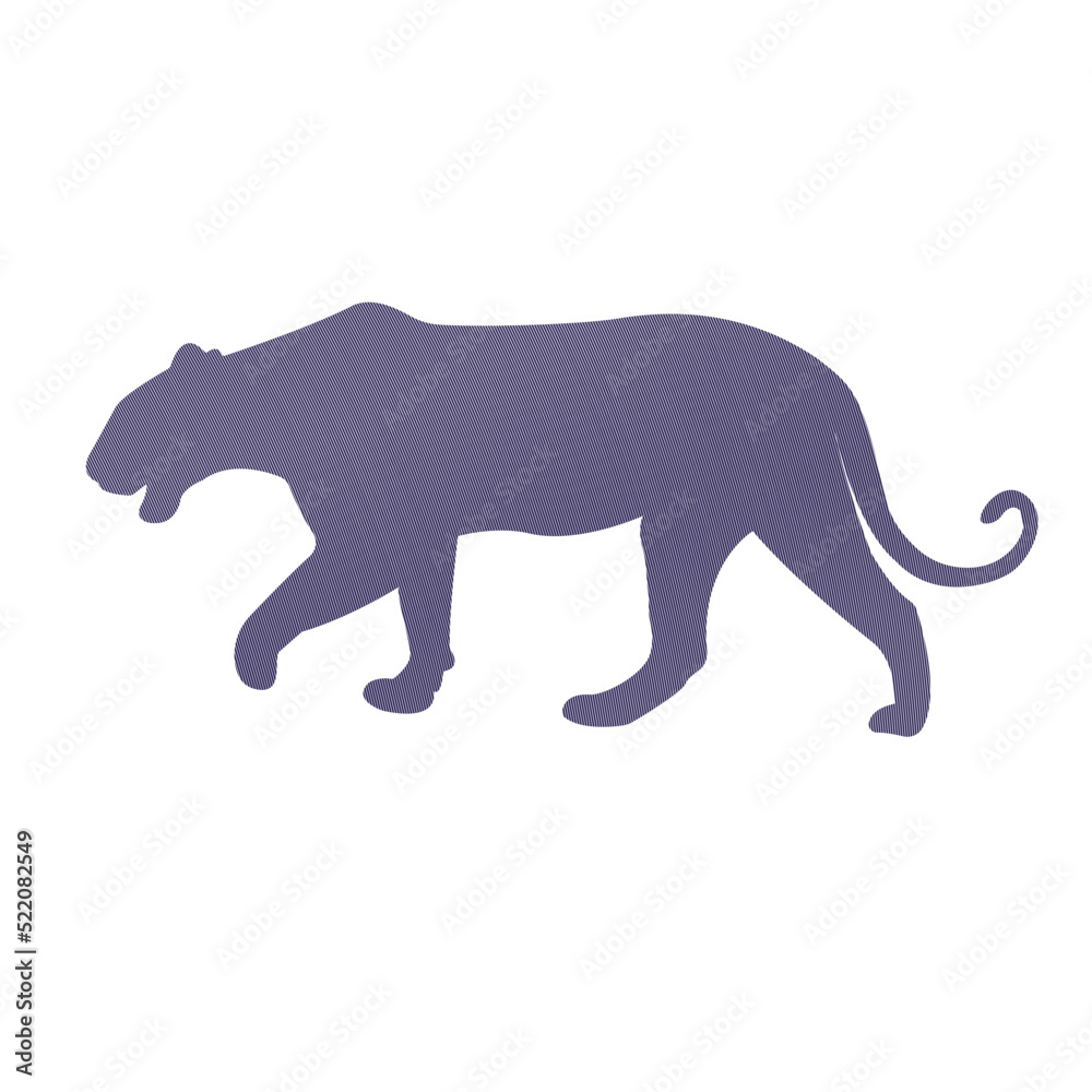 Obraz premium zikzak reflection tigher vector design