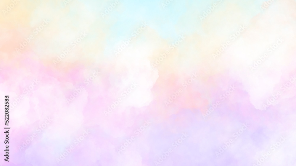 Abstract  Colorful wallpapers have a beautiful cloud texture.