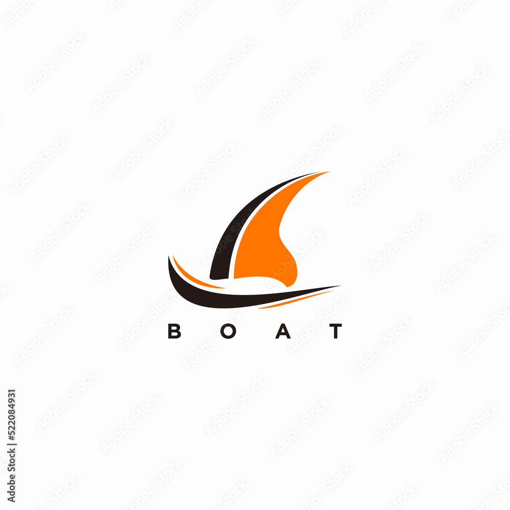 Boat Logo Design Template Vector Graphic Branding Element. ship and water logo design vector. Boat Logo Design Template Vector Graphic Branding Element. ship and water logo design vector.