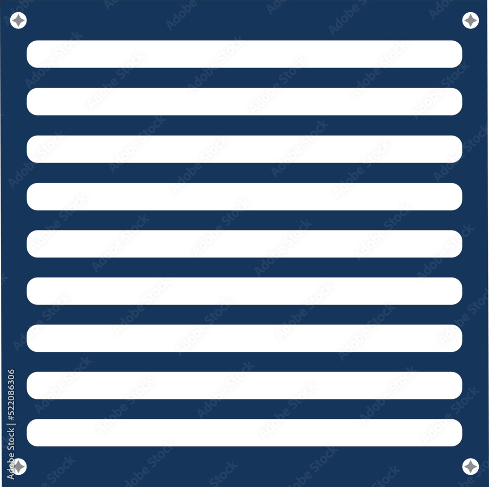 Fototapeta premium vector for background and texture of blue ventilation or floor grilles