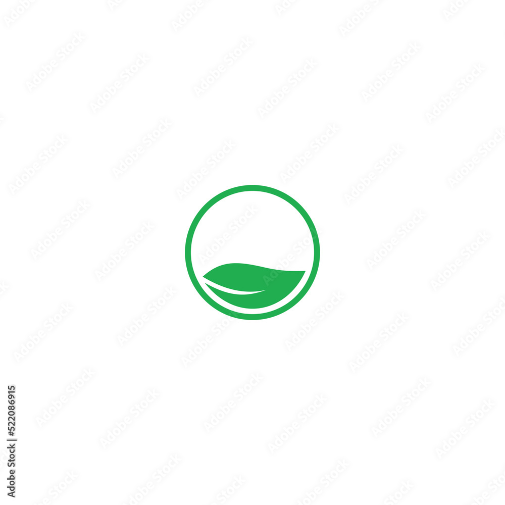 Abstract green leaf logo icon vector design. Landscape design, garden, Plant, nature and ecology vector logo. Ecology Happy life Logotype concept icon. Vector illustration Abstract green leaf logo icon vector design. Landscape design, garden, Plant, nature and ecology vector logo. Ecology Happy life Logotype concept icon. Vector illustration
