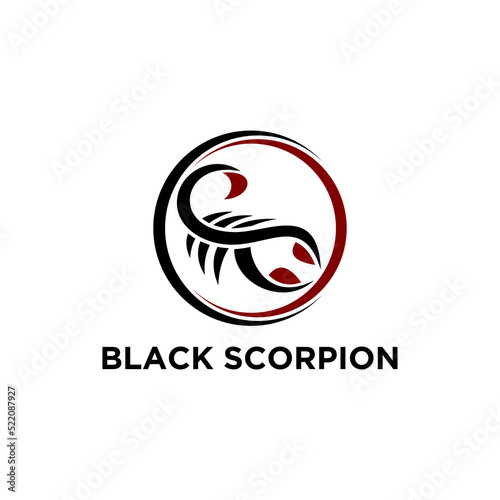 scorpion mascot esport logo design template  vector  