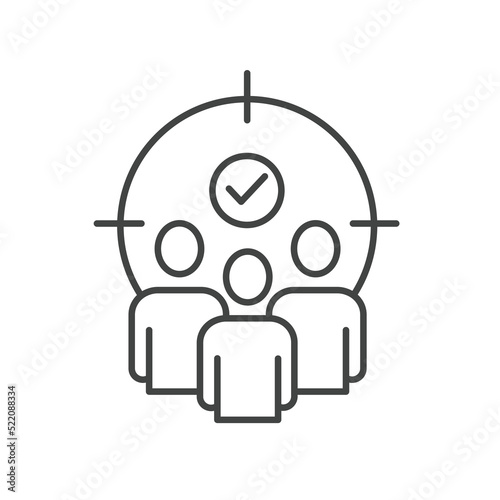 Target market icons  symbol vector elements for infographic web