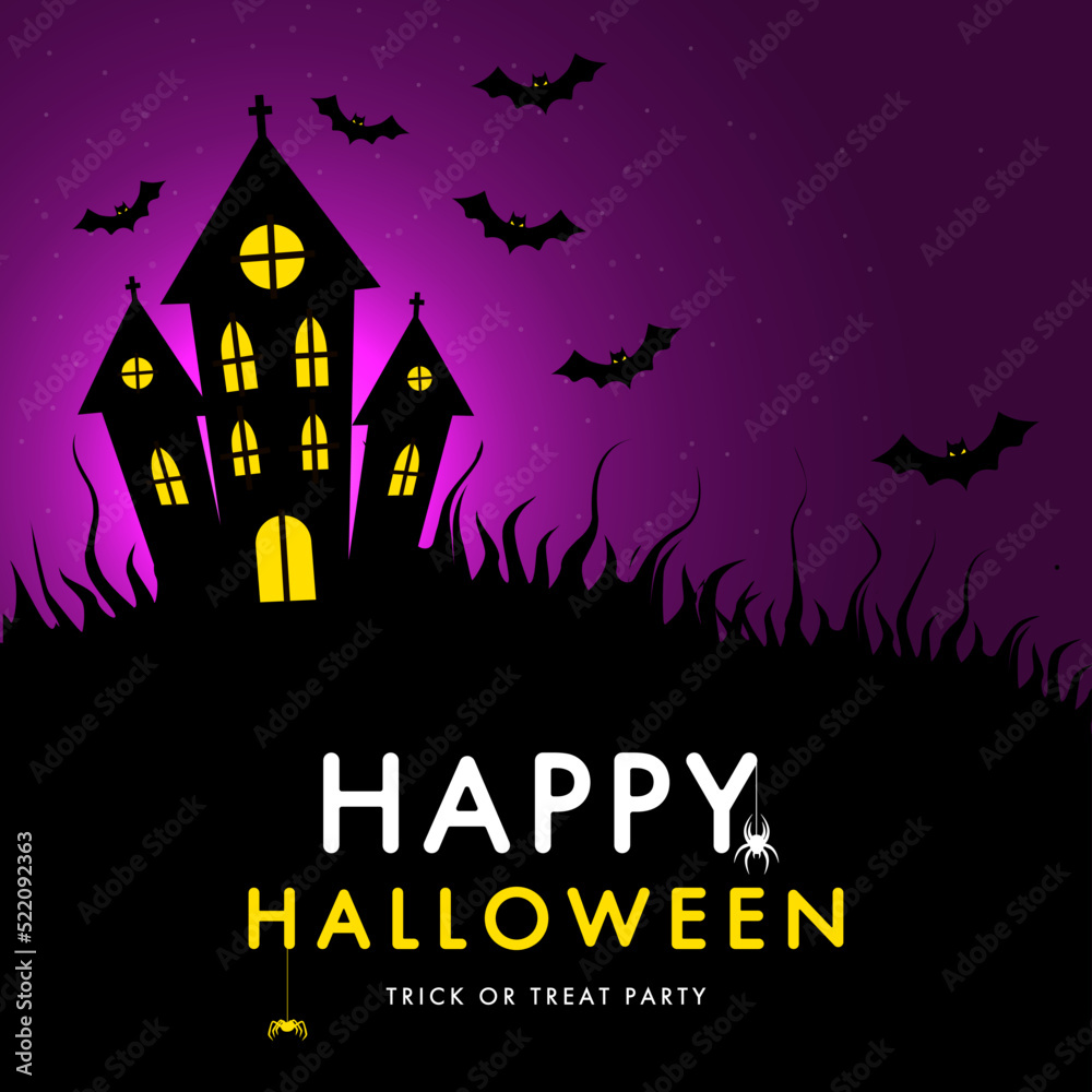 halloween banner flyer design template offer party horror