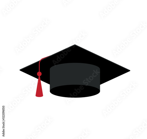 Graduation cap vector isolated on white background. Icon Graduation cap.