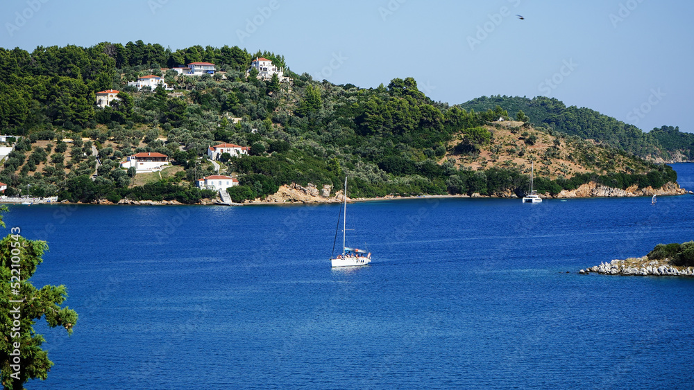 Obraz premium landscape in Greece. daytime photo.