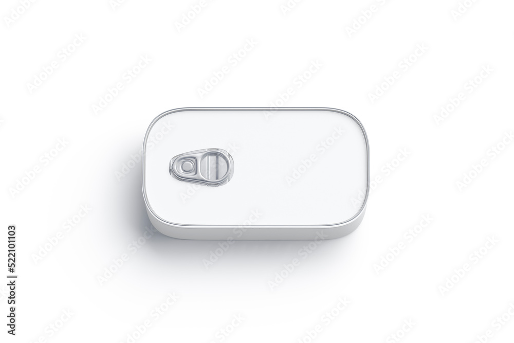 Blank aluminum sardine conserve can label mockup, top view Blank aluminum sardine conserve can label mockup, top view