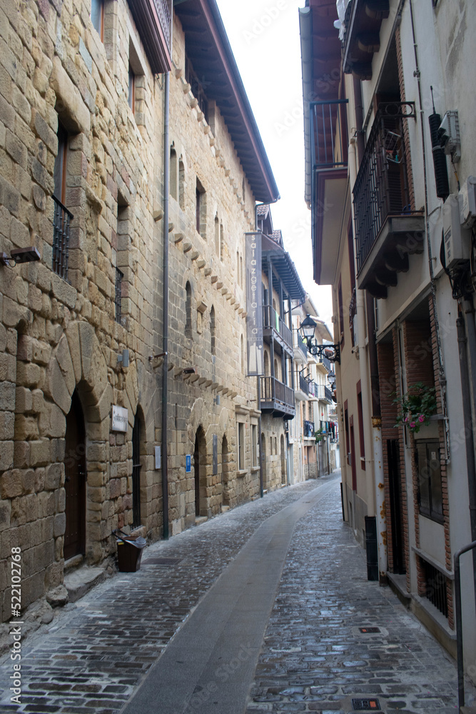 Fototapeta premium Calles de Getaria, Guipuzcoa.