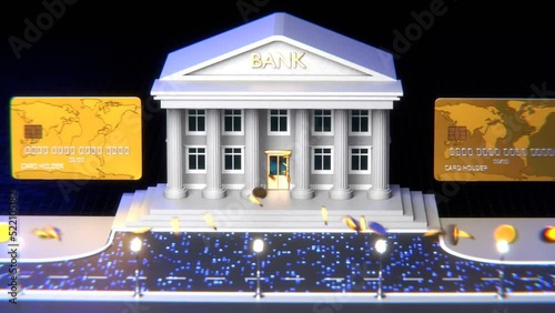 Movement of coins from bank to bank. Digital money exchange. Transactions in the banking system. Cryptocurrency transactions.