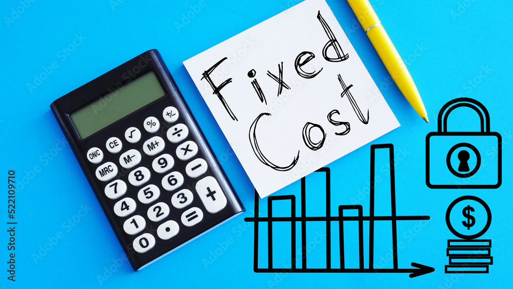 © Andrii - Fixed costs FC is shown using the text © Andrii - Fixed costs FC is shown using the text